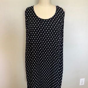 XL racerback b&w dress